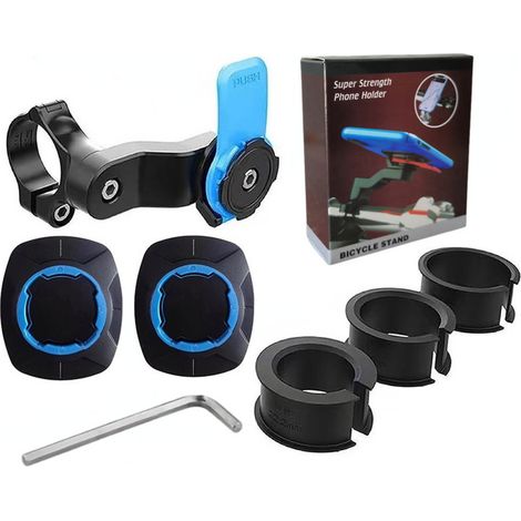 Support de téléphone portable pour moto Nowkont Pack-1, compatible avec les téléphones de 4,7 à 7,2 pouces, support antichoc pour smartphone de véhicule, support universel rotatif en ABS étanche.