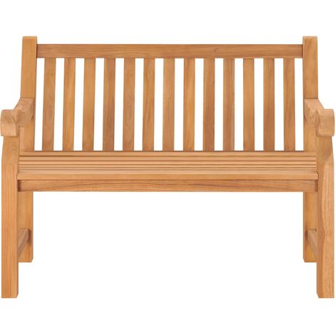 Maison Exclusive - Gartenbank 114 cm Massivholz Teak