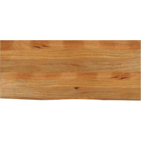 Tischplatte mit Baumkante 140x60x2,5 cm Massivholz Mango