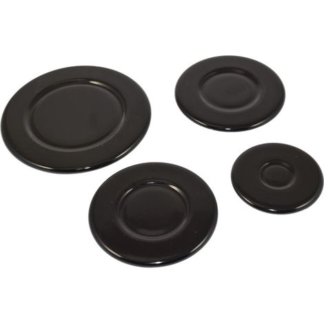Universal Cooker Hob Gas Burner Cap 4 Piece Set 55mm 75mm 100mm (1/5)
