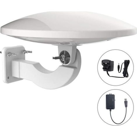 Antenne TNT - 1byone - A227 - 32dB amplifiée - Omnidirectionnelle - Étanche 360° (1/4)