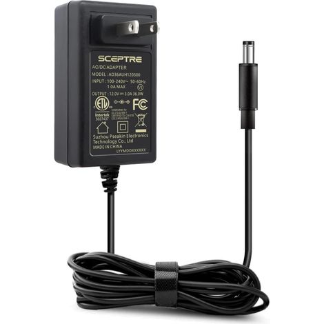 Kado-Sektionsadapter 12 V-3 A, Netzkabel AC/DC, Originalteil für die Zepter-Monitore der Serien C248W-1920RN, E205W-16003R, E225W-19203R, E248W-19203R, E248B-FPT168, E275B-FPT165, E275W-FPT und E275W- (1/5)