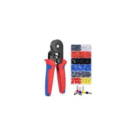 Pince à Sertir sur 4 Côtés 1200 Embouts de Câblage Pince Sertissage Cosses Outils 0.25–10 mm² Electricien Professionnel (1/5)