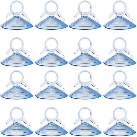 40 runde, transparente PVC-Saugnäpfe mit starker Haftung für Sonnenblenden im Auto (1/5)