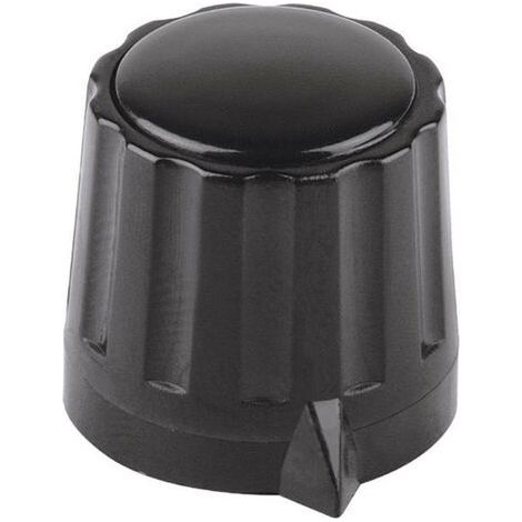 Tête de bouton rotatif Mentor 330.4 noir (Ø x H) 11.5 mm x 13 mm 1 pc(s) Q62185 (1/3)