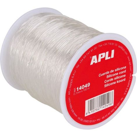 Apli Agipa - Bobine fil silicone Ø 0,7 mm Transparent 100 m (1/2)