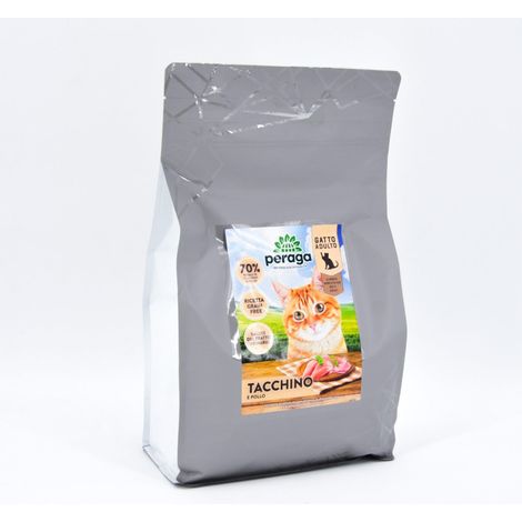 CROCCHETTE PERAGA PER GATTO ADULTO 1,5KG TACCHINO E POLLO (1/2)