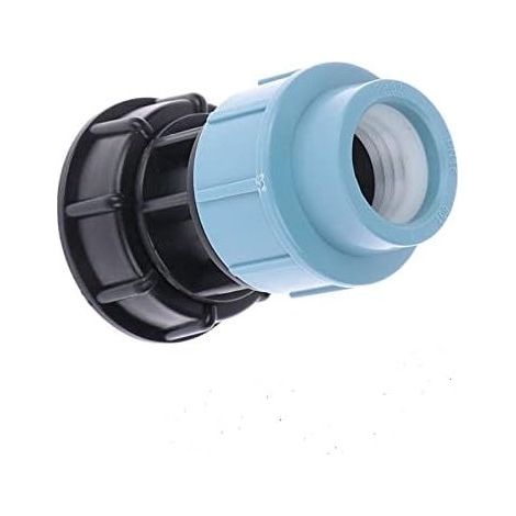 Adaptateur de réservoir IBC S60X6 avec connecteur MDPE droit de 25 mm Compatible avec les conteneurs IBC standard du Royaume-Uni et de l'UE-AIMOONSA (1/2)