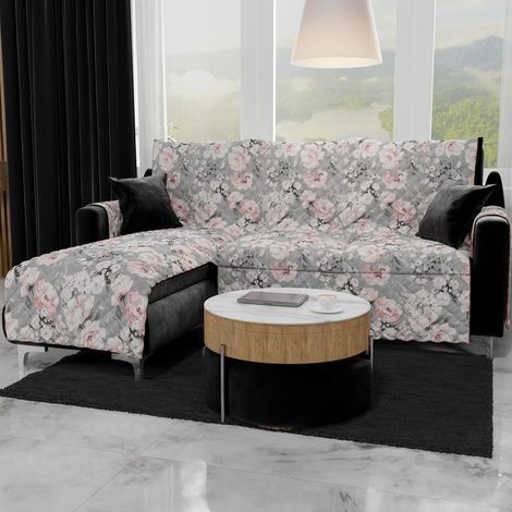 Housses de Canapé, Housse de Canapé Réversible, Housse de Fauteuil, Housse Canapé 1 Places, Protection Canapé, Bleu Marine Aztèque, 100% Made in Italy (1/5)