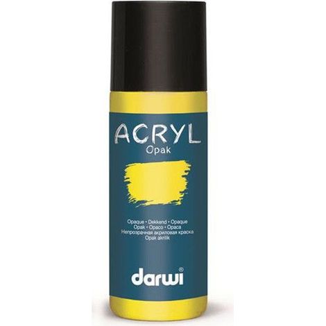 Peinture Acrylique - DARWI - DA0220080716 - Opaque - Jaune citron - 80 ML (1/2)