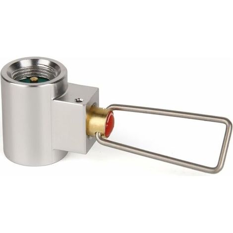 Vanne supplémentaire pour réservoir de recharge gaz plat, adaptateur de sélecteur de gaz, convertisseur de cartouche de gaz de camping (1/5)