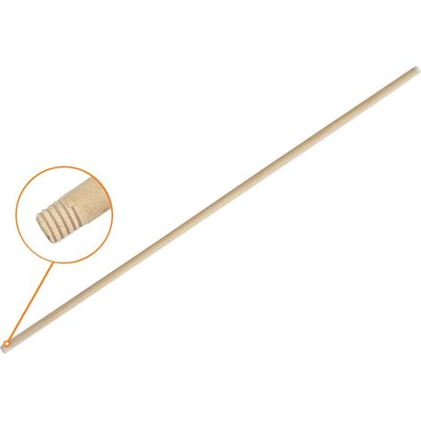 Manche en bois 120 cm (fileté) / TEGER (lot de 25)
