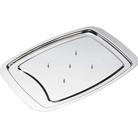 Support à dinde en acier inoxydable pour rôtir le poulet et le bassin à clous - (1/5)