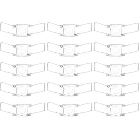 20 pinces à ressort pour abat-jour de lampe suspendue, boucle à ressort en fer (1/5)