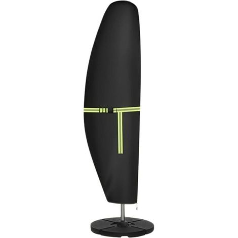 Housse de Protection pour Parasol, Nouvelle 420D Protege Parasol avec Perche Télescopique et Boucle, Coupe-Vent, Anti-UV, pour Protéger les Parasols Extérieurs(265 x 40/70/50 cm) (1/5)