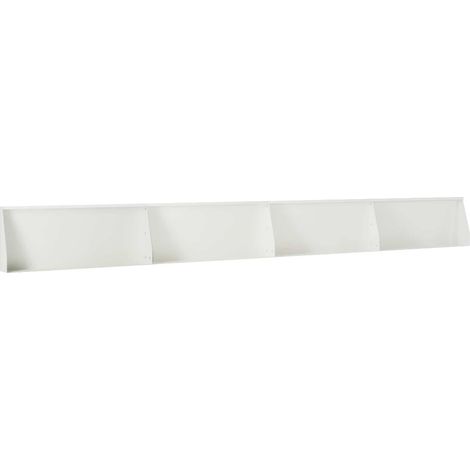 vidaXL Muro de Contención 4 uds. 100 x 12 x 30 cm Acero Blanco (1/2)