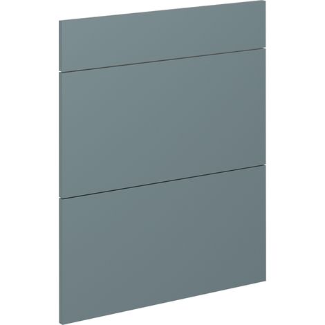 Frente de cocina R-Line, Gris azulado, 59.6 x 70.4 cm frente de mueble para mueble bajo con cajones, Vicco (1/5)