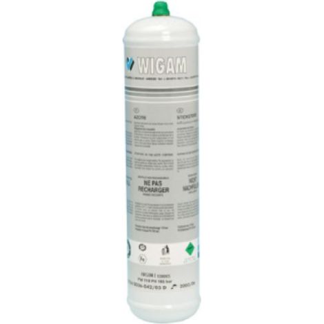 Cartuccia azoto usa e getta 950 cc tped per pressione impianti hvac wigam bn2/1-tped 11001060