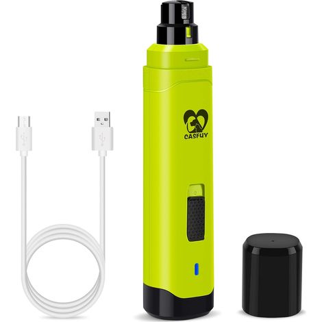 Lime à Ongle Chien - Coupe-Ongles électrique Rechargeable à 2 Vitesses pour Animaux de Compagnie toilettage et lissage des Pattes indolores pour Petits Chiens de Taille Moyenne Chats (1/5)