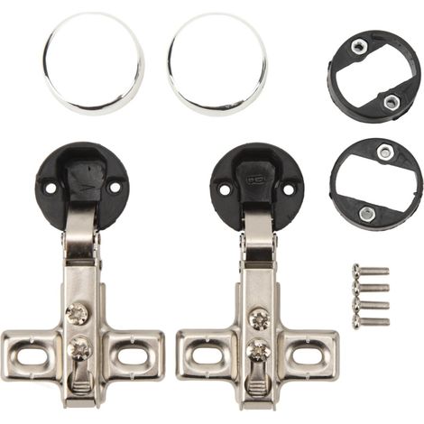 Scharniere mit Dämpfungsmechanismus für Glastüren, 26-mm-Bohrung, 2 Stück (1/5)