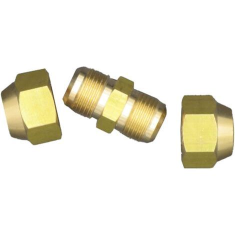 Tuyau de climatisation en cuivre sans soudure à double joint, de diamètre moyen, avec écrou évasé, 6,35 mm. (1/5)