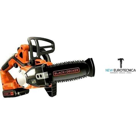 Elettrosega gkc 1820 l20 cordless da giardinaggio con lama da 20 cm black+decker
