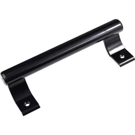 8 pouces en alliage d'aluminium poignée de porte coulissante balcon poignée de porte en verre armoire de salle de bain poignée de porte de grange poignée en métal moderne (Noir) (1/5)