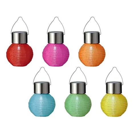 Tragbare Lampe lumineo Solar Edelstahl 7x9.5 cm 6 Stück