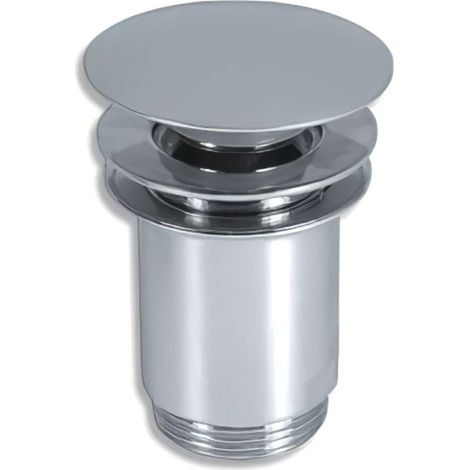 Novaservis - Válvula de desagüe para lavabo con rebosadero, cromo 33,0
