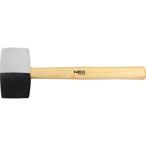 Martello di gomma 63 mm/680 g, gomma bianca e nera
