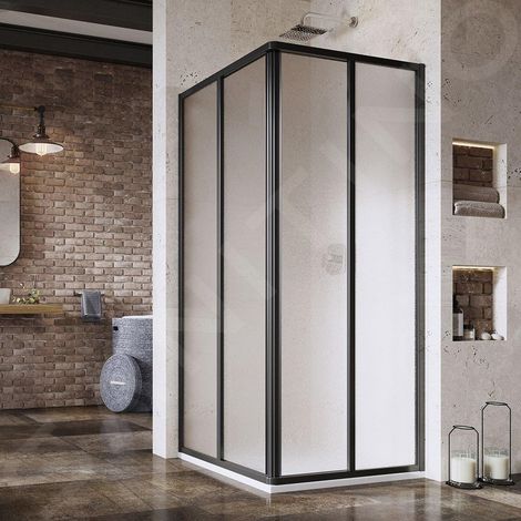 Ravak Supernova - Porte de douche SRV2-100 S, 970-990 mm, noir/verre Raisin 14VA03O2ZG (1/4)