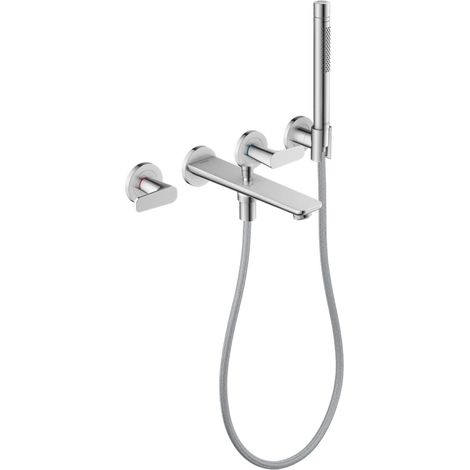 Axor Citterio C - Miscelatore ad incasso per vasca da bagno, installazione a 4 fori, con corpo incasso, con accessori, cromo 49480000 (1/2)