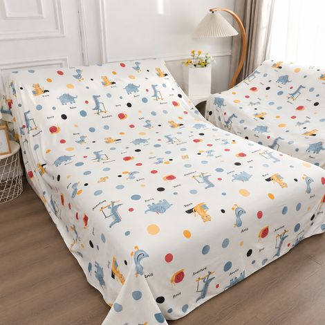 Housse de protection meuble motif canard stylisé 2,4 × 4 m, adapté pour canapé 3 places standard, table et chaises, 32 × 26 × 6 cm, 1 kg – Livraison gratuite