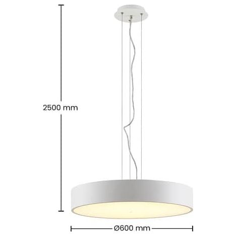 [NEUWERTIG] B-Ware Arcchio Hängeleuchte Pendelleuchte LED weiß Noabelle Lampe Metall Acryl 60 cm (1/2)