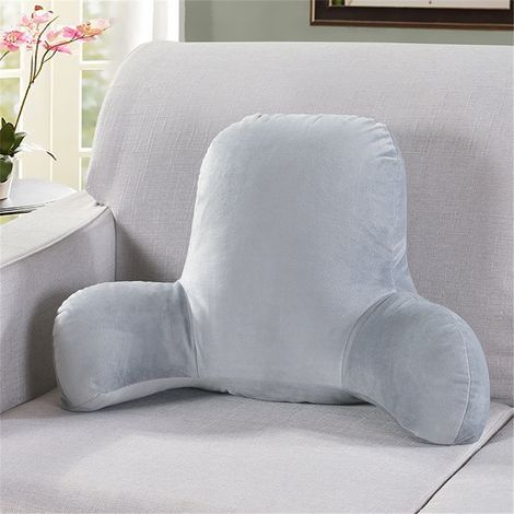 Coussin De Soutien Lombaire - Avec Accoudoirs - Velours Doux - 52x38x20 Cm - Pour Fauteuil De Bureau Ou Canapé - 1 Pièce (1/4)