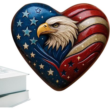 Love Decor Souvenir Patriotique Chauve Fait Main Drapeau Pour Pièce Salon Maison Meuble TV Table Bureau Étagère Chambre Maison Meuble TV Table Bureau (1/5)