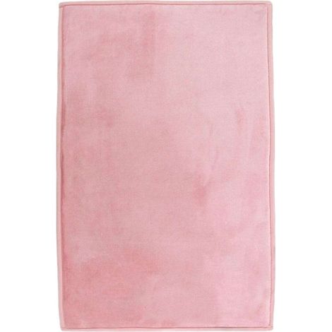 Tapis salon aspect velours extra-doux 60x90 cm – 100% polyester – Épaisseur 10 mm – Envers antidérapant – Lavable en machine – Thedecofactory