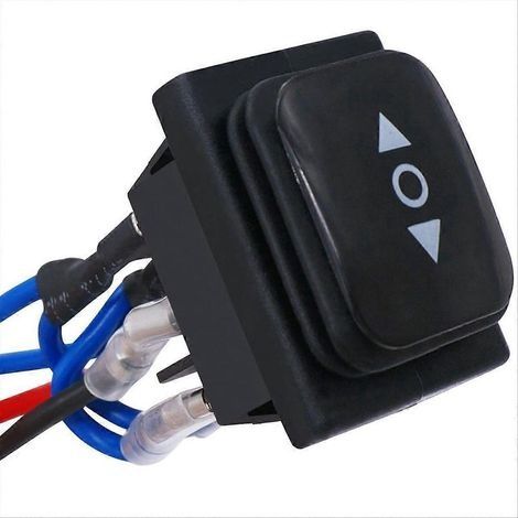 Interrupteur momentané à inversion de polarité, étanche, pour actionneur de moteur, à bascule 6 broches et 3 positions. (1/3)