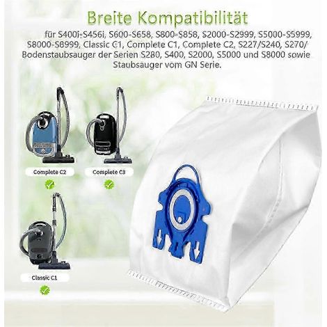 Juego de bolsas y filtros de repuesto para aspiradora Miele Complete C2 C3 (
