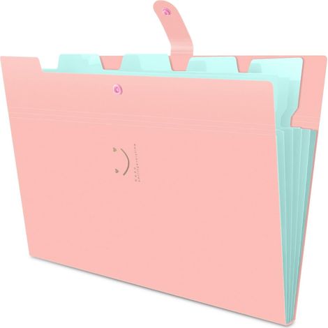 Porte-documents extensible, format A4, à soufflets, fermeture à boucle, 5 compartiments