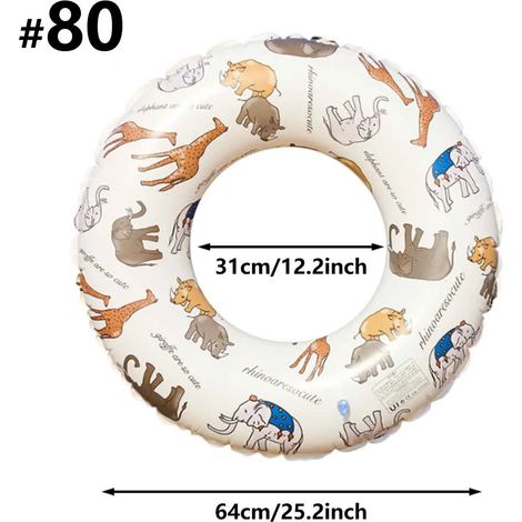 (80) Bouée gonflable pour piscine, jolie bouée, jouet aquatique pour fête sur la plage (1/5)