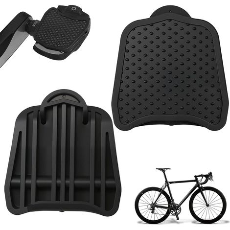 Adaptador de placa de pedal de PP de 2 piezas para pedales automáticos Look Keo, convertidor de pedales, no requiere calas, cambiador de pedales compatible con pedales planos automáticos. (1/5)