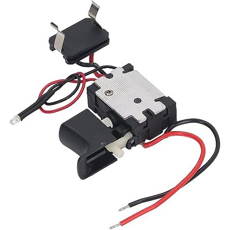 Interrupteur à Gâchette pour Perceuse à Batterie au Lithium, Interrupteur pour Perceuse électrique 0478, Interrupteur à Gâchette de Contrôle de Vitesse de Perceuse sans Fil (1/5)