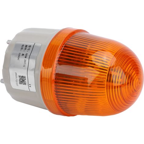 BERM® (Autorisé) BEM-2071J Lampe d'alarme LED avec signal sonore et visuel 24VDC, jaune, dispositif de sécurité industriel (1/5)