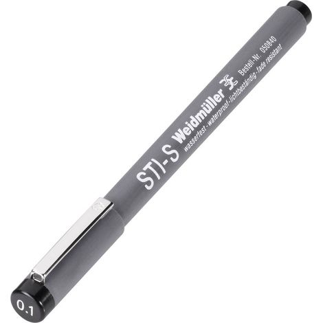 Stylo feutre Weidmüller STI Waterproof schwarz 508401694-1 1 pc(s) D15159 (1/2)