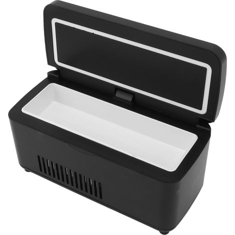 Glacière à insuline avec port de chargement USB, étanche, portable, 100-240 V, pour le stockage des médicaments, noire, prise européenne (1/5)