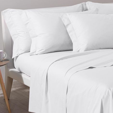 Parure de lit avec Housse de Couette 100% Coton – 2 Taies d’Oreiller 50x80 cm, Linge de Lit Confortable et Elégant - Housses de Couettes Pour 1 Personne ou 2 Personnes (1/5)