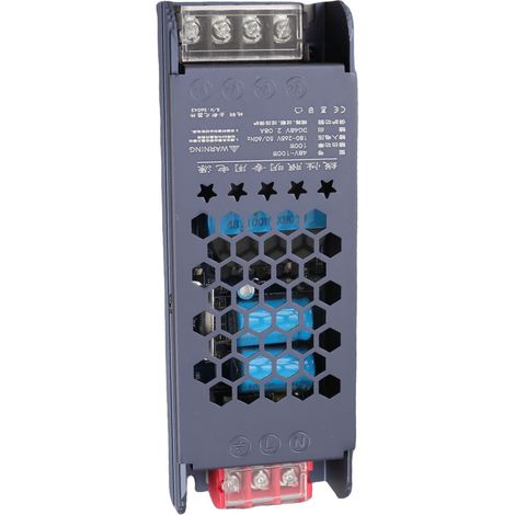 Bloc alim switch LED driver transfo ampoule magnétique noir barre longue 48V AC180-250V (1/5)