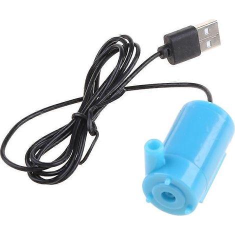 Pompe submersible micro USB 5V DC 2-3L/min pour aquarium, réservoir poisson, moteur mini eau, accessoires pompe à eau silencieuse, faible consommation. (1/4)