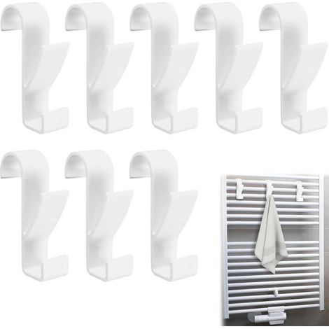 8-teiliges Handtuchhalter-Set mit Heizkörperhaken, Handtuchhalterhaken, Heizkörperhaken, Badezimmer-Handtuchhaken (1/4)